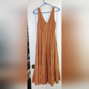 Universal Thread Warm Brown Maxi Dress Sz M